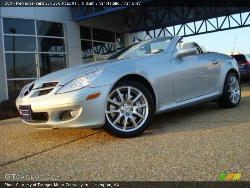 Iridium Silver Metallic / Ash Grey 2007 Mercedes-Benz SLK 350 Roadster