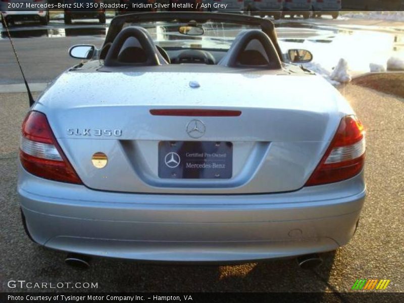 Iridium Silver Metallic / Ash Grey 2007 Mercedes-Benz SLK 350 Roadster