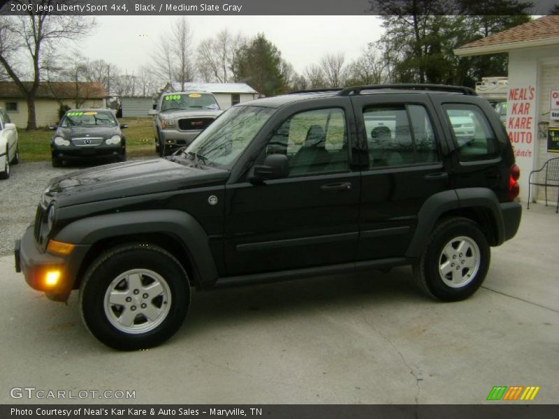 Black / Medium Slate Gray 2006 Jeep Liberty Sport 4x4