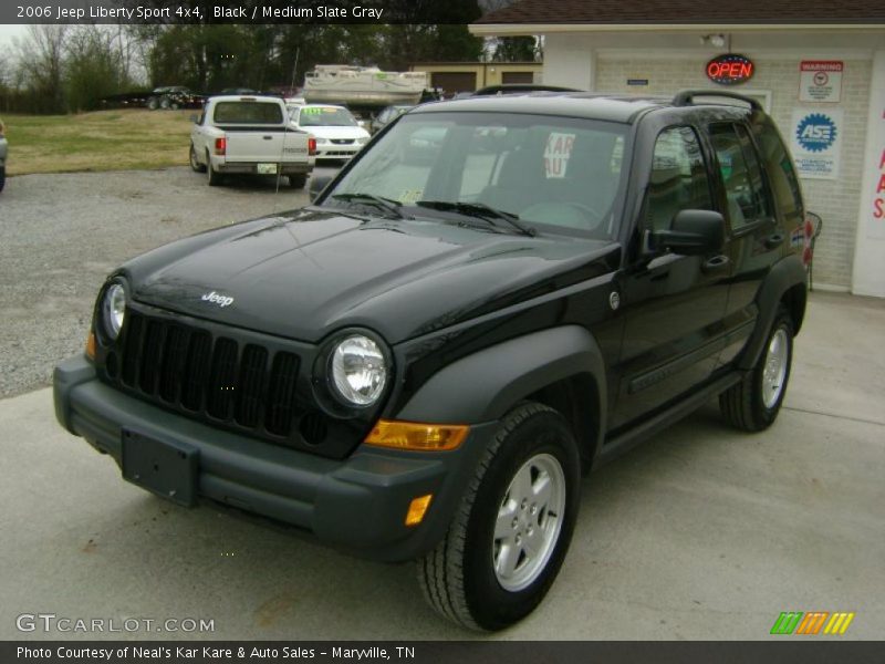Black / Medium Slate Gray 2006 Jeep Liberty Sport 4x4