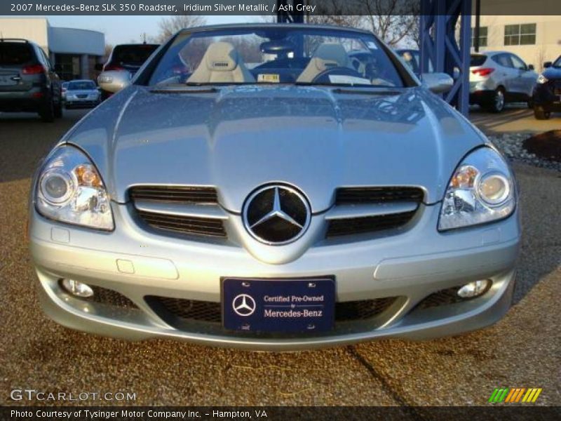 Iridium Silver Metallic / Ash Grey 2007 Mercedes-Benz SLK 350 Roadster