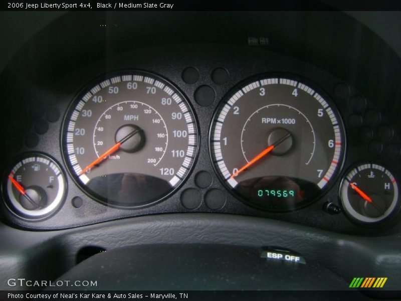 Black / Medium Slate Gray 2006 Jeep Liberty Sport 4x4