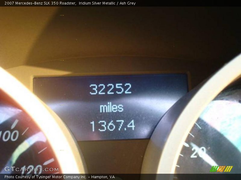 Iridium Silver Metallic / Ash Grey 2007 Mercedes-Benz SLK 350 Roadster