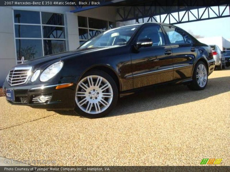 Black / Black 2007 Mercedes-Benz E 350 4Matic Sedan