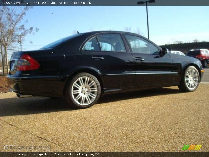 Black / Black 2007 Mercedes-Benz E 350 4Matic Sedan