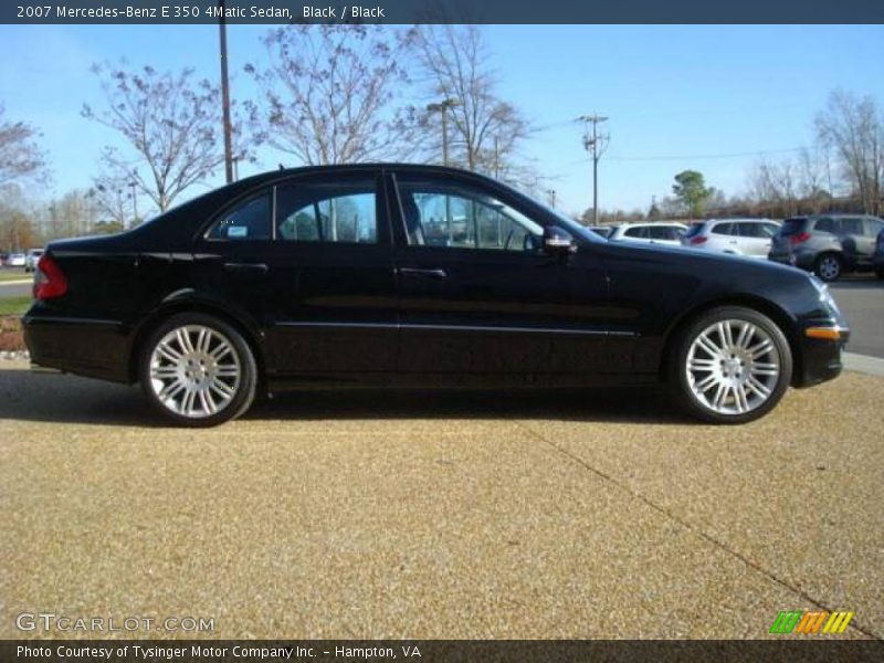 Black / Black 2007 Mercedes-Benz E 350 4Matic Sedan