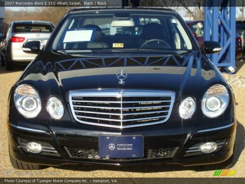 Black / Black 2007 Mercedes-Benz E 350 4Matic Sedan