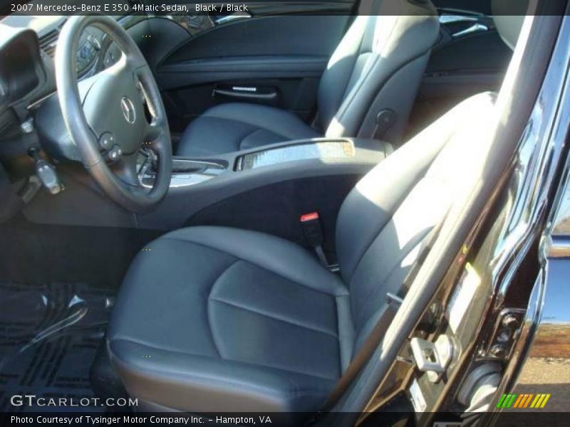Black / Black 2007 Mercedes-Benz E 350 4Matic Sedan