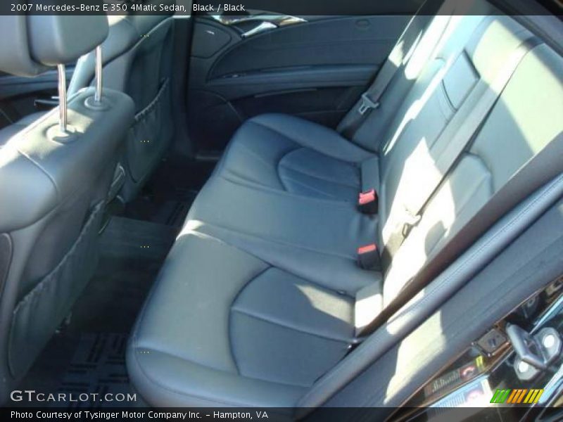 Black / Black 2007 Mercedes-Benz E 350 4Matic Sedan