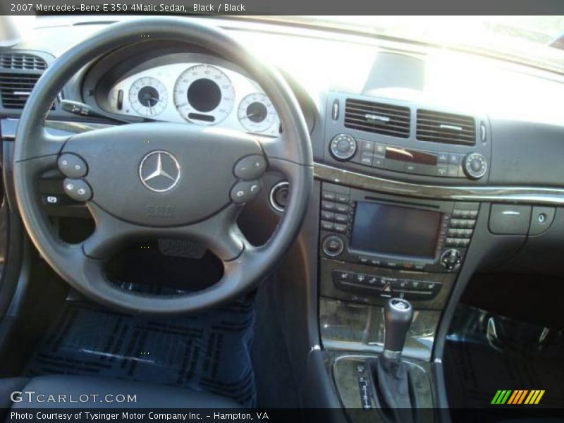 Black / Black 2007 Mercedes-Benz E 350 4Matic Sedan
