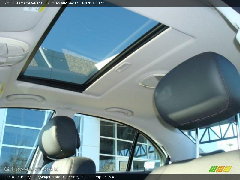 Black / Black 2007 Mercedes-Benz E 350 4Matic Sedan
