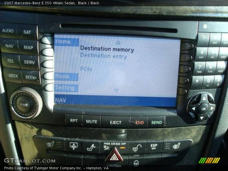 Black / Black 2007 Mercedes-Benz E 350 4Matic Sedan
