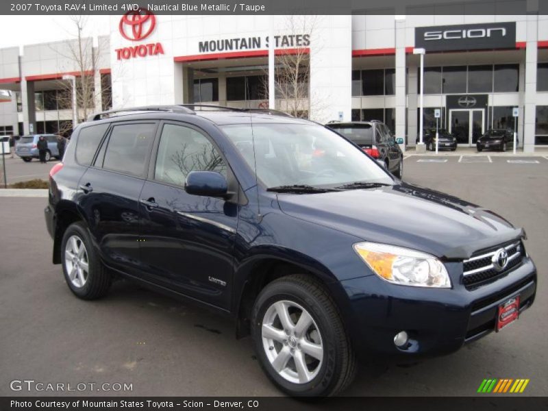 Nautical Blue Metallic / Taupe 2007 Toyota RAV4 Limited 4WD