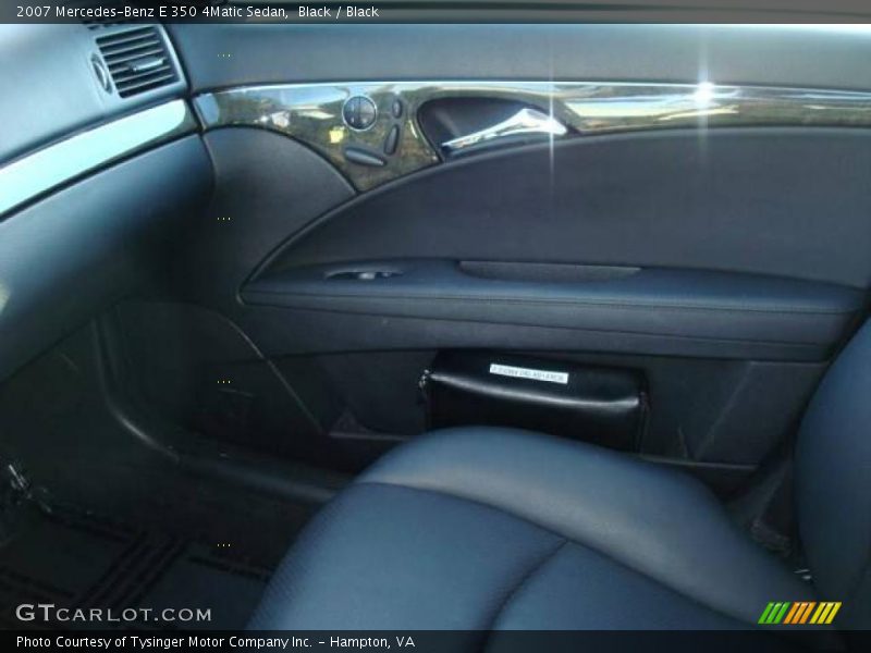 Black / Black 2007 Mercedes-Benz E 350 4Matic Sedan