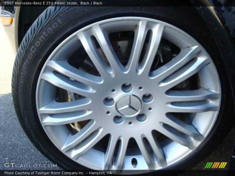 Black / Black 2007 Mercedes-Benz E 350 4Matic Sedan