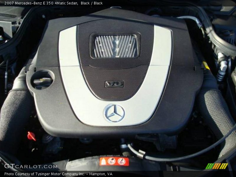 Black / Black 2007 Mercedes-Benz E 350 4Matic Sedan