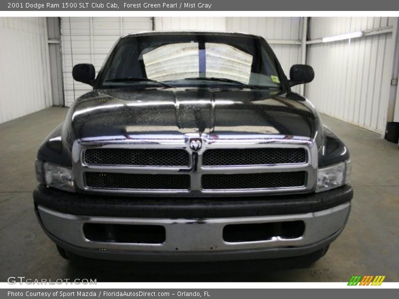 Forest Green Pearl / Mist Gray 2001 Dodge Ram 1500 SLT Club Cab
