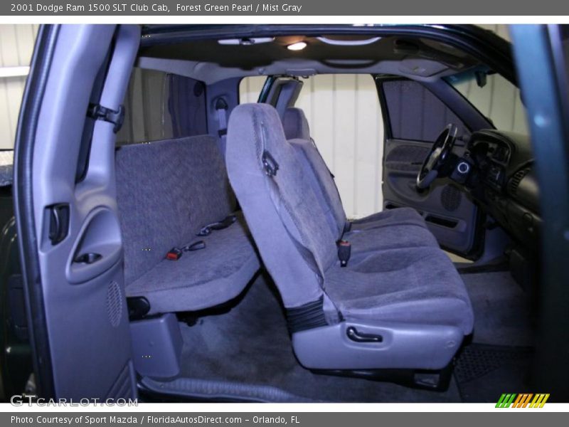 Forest Green Pearl / Mist Gray 2001 Dodge Ram 1500 SLT Club Cab