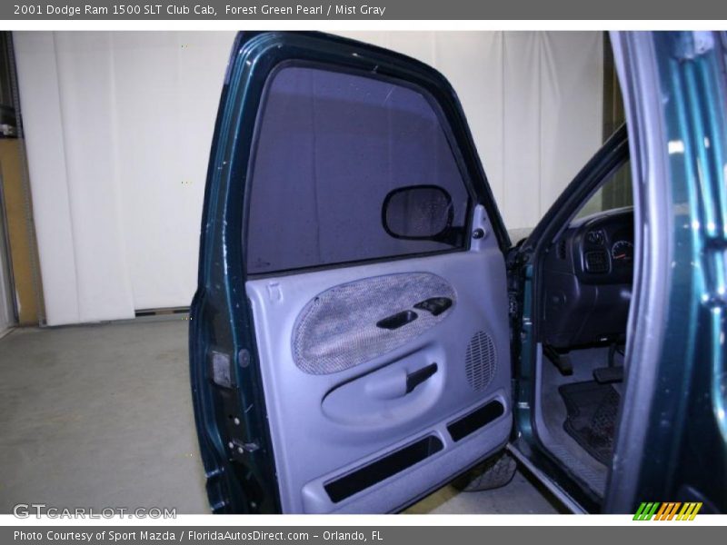 Forest Green Pearl / Mist Gray 2001 Dodge Ram 1500 SLT Club Cab