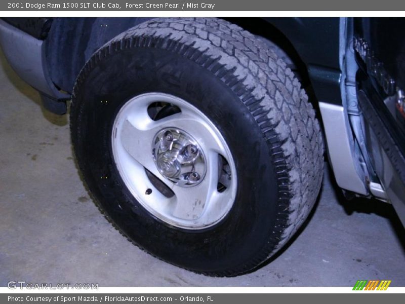 Forest Green Pearl / Mist Gray 2001 Dodge Ram 1500 SLT Club Cab