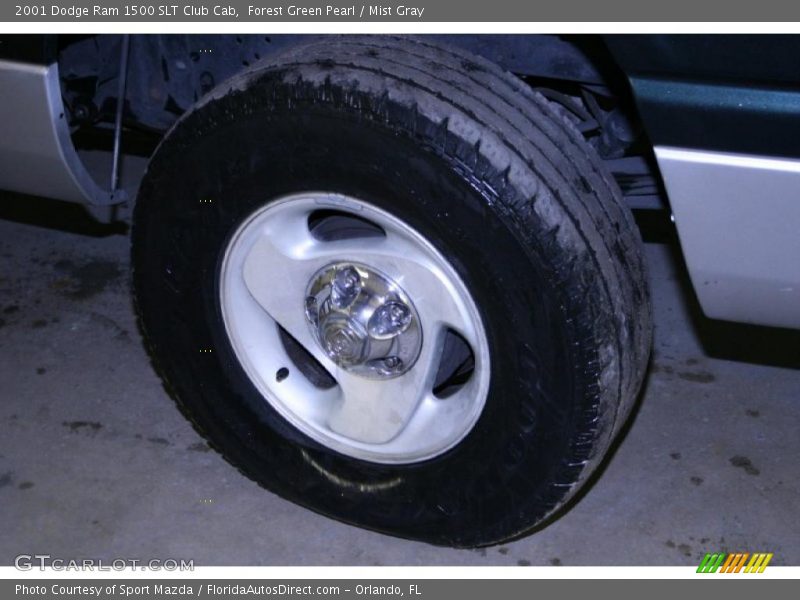 Forest Green Pearl / Mist Gray 2001 Dodge Ram 1500 SLT Club Cab
