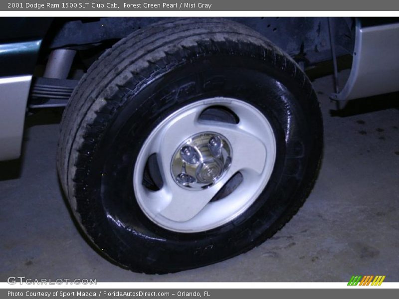 Forest Green Pearl / Mist Gray 2001 Dodge Ram 1500 SLT Club Cab