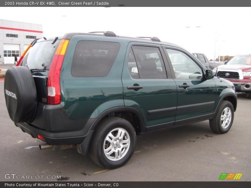 Clover Green Pearl / Saddle 2003 Honda CR-V EX 4WD