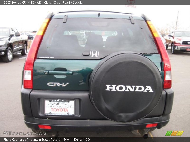 Clover Green Pearl / Saddle 2003 Honda CR-V EX 4WD