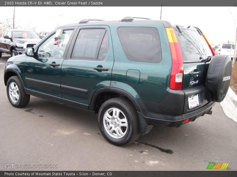 Clover Green Pearl / Saddle 2003 Honda CR-V EX 4WD