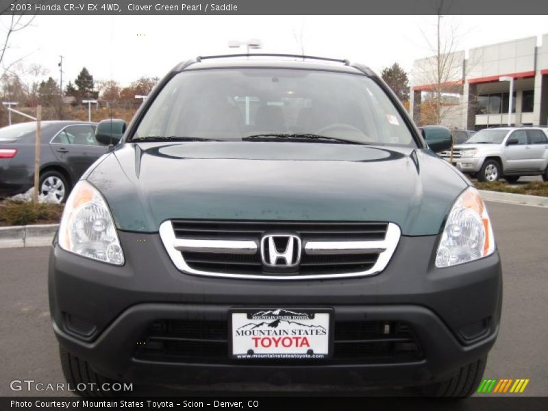 Clover Green Pearl / Saddle 2003 Honda CR-V EX 4WD