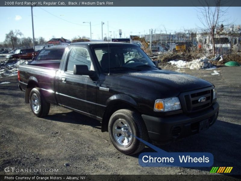 Black / Medium Dark Flint 2008 Ford Ranger XL Regular Cab