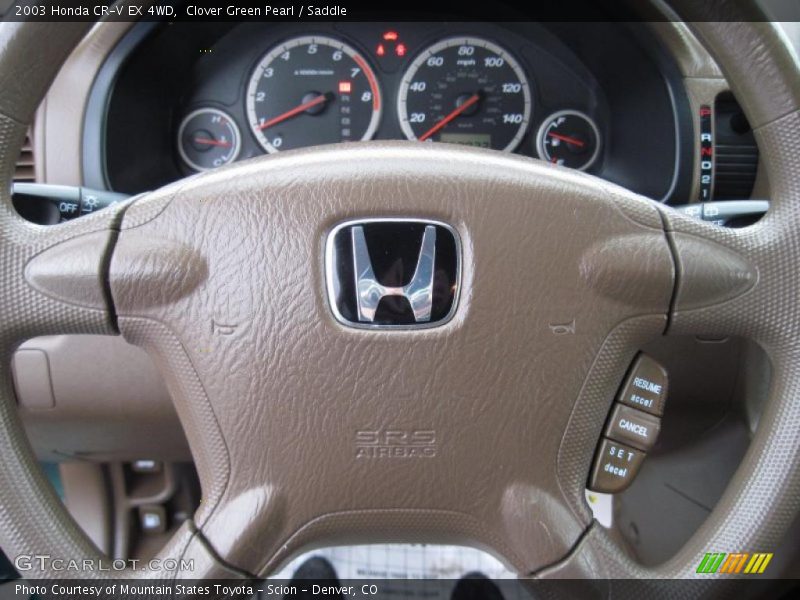 Clover Green Pearl / Saddle 2003 Honda CR-V EX 4WD