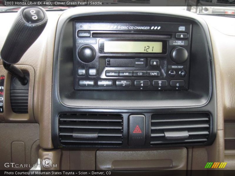 Clover Green Pearl / Saddle 2003 Honda CR-V EX 4WD