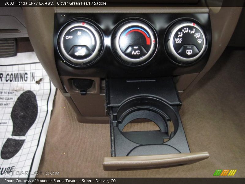 Clover Green Pearl / Saddle 2003 Honda CR-V EX 4WD