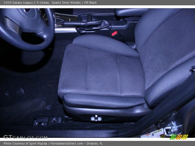 Quartz Silver Metallic / Off Black 2009 Subaru Legacy 2.5i Sedan