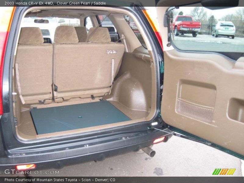 Clover Green Pearl / Saddle 2003 Honda CR-V EX 4WD