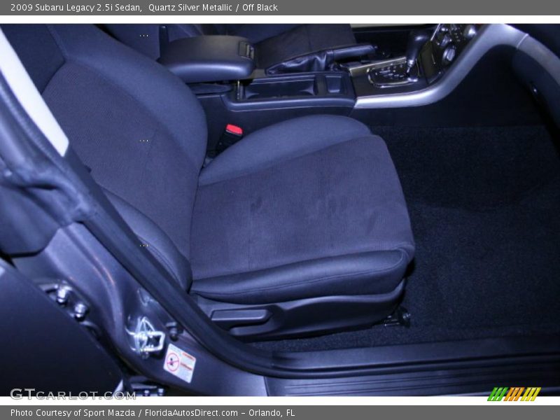 Quartz Silver Metallic / Off Black 2009 Subaru Legacy 2.5i Sedan