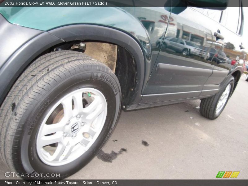 Clover Green Pearl / Saddle 2003 Honda CR-V EX 4WD