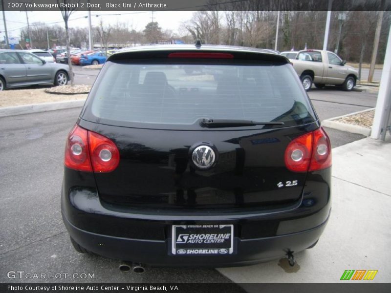 Black Uni / Anthracite 2007 Volkswagen Rabbit 2 Door