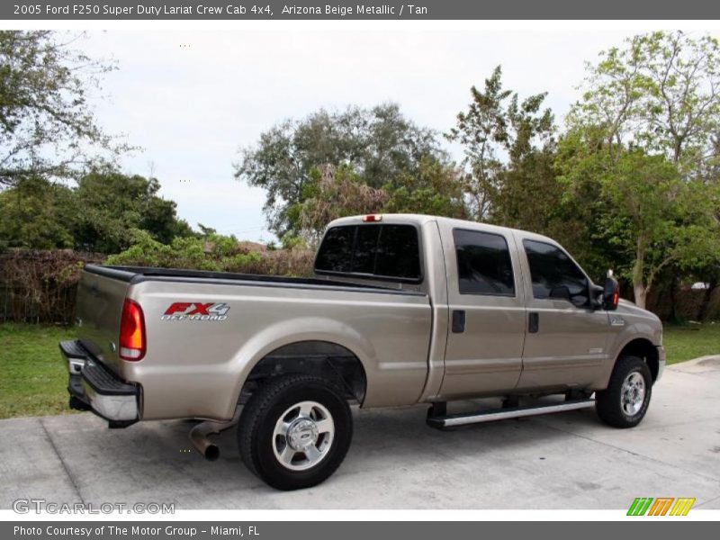 Arizona Beige Metallic / Tan 2005 Ford F250 Super Duty Lariat Crew Cab 4x4