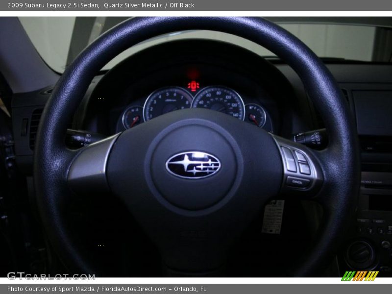 Quartz Silver Metallic / Off Black 2009 Subaru Legacy 2.5i Sedan