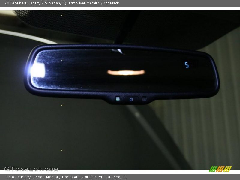 Quartz Silver Metallic / Off Black 2009 Subaru Legacy 2.5i Sedan