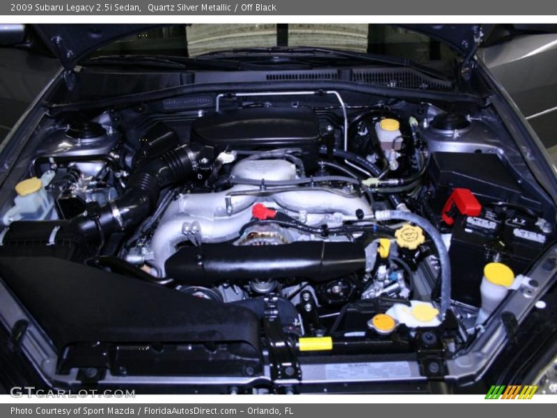 Quartz Silver Metallic / Off Black 2009 Subaru Legacy 2.5i Sedan