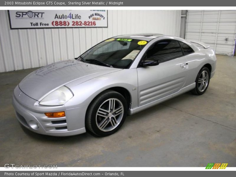 Sterling Silver Metallic / Midnight 2003 Mitsubishi Eclipse GTS Coupe