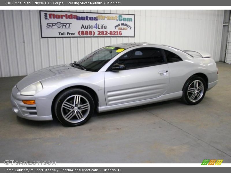 Sterling Silver Metallic / Midnight 2003 Mitsubishi Eclipse GTS Coupe
