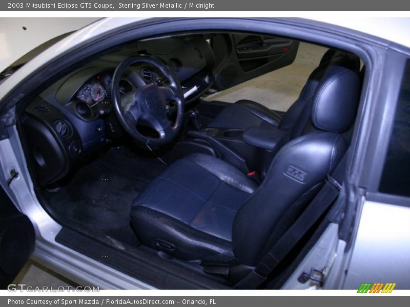 Sterling Silver Metallic / Midnight 2003 Mitsubishi Eclipse GTS Coupe
