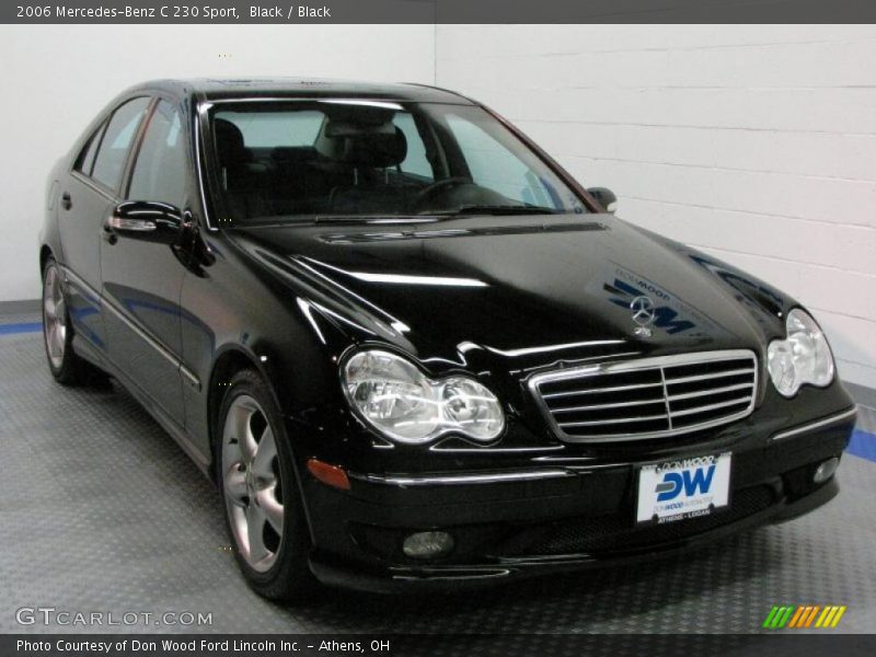 Black / Black 2006 Mercedes-Benz C 230 Sport
