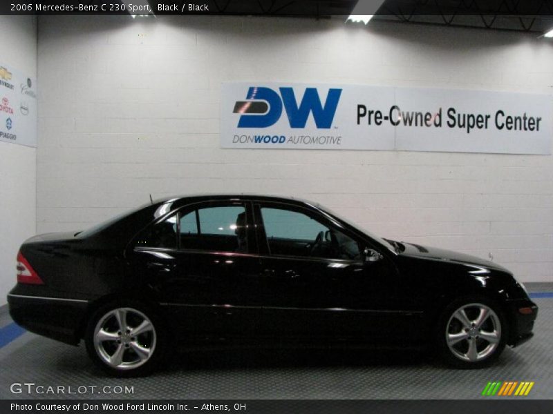 Black / Black 2006 Mercedes-Benz C 230 Sport