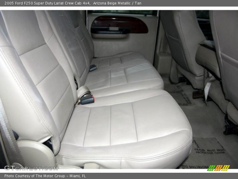 Arizona Beige Metallic / Tan 2005 Ford F250 Super Duty Lariat Crew Cab 4x4