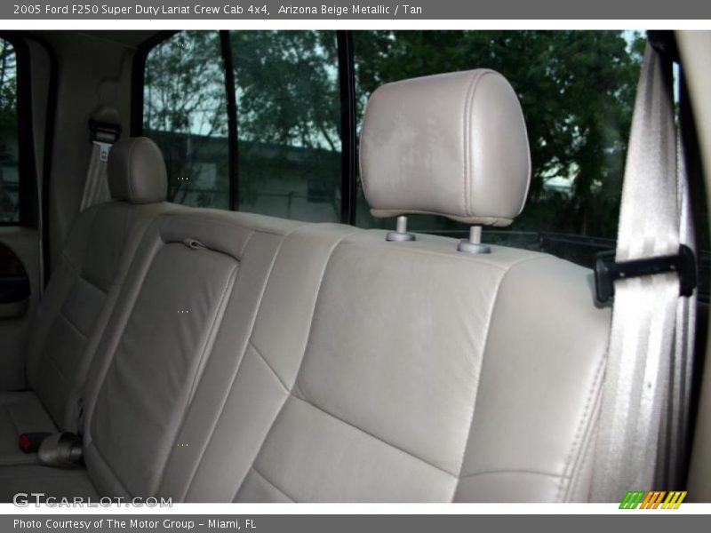 Arizona Beige Metallic / Tan 2005 Ford F250 Super Duty Lariat Crew Cab 4x4